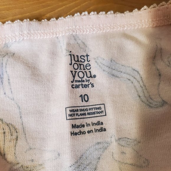 Carter's Just One You -Girls Horse 100% Cotton T-Shirt Pullover Pajama - Picture 3 of 5